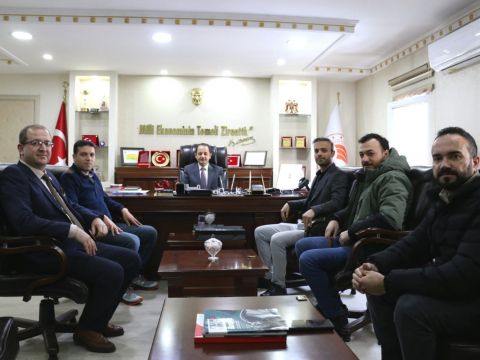 ERZİNCAN İL TARIM VE ORMAN MÜDÜRÜ SAYIN ALPER KOÇAKER'E HAYIRLI OLSUN ZİYARETİ