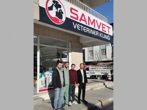 İLİMİZ MERKEZDE YENİ FAALİYETE BAŞLAYAN SAMVET VETERİNER KLİNİĞİNİ ZİYARETİMİZ