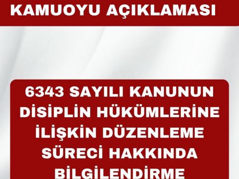 6343 SAYILI KANUNUN DİSİPLİN SÜREÇLERİNE İLİŞKİN DÜZENLEME 41.MADDE