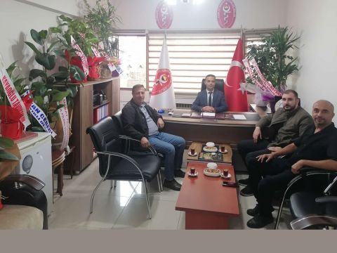 ERZİNCAN KANATLI HAYVAN ETİ ÜRETİCİLERİ BİRLİĞİNDEN ODAMIZA HAYIRLI OLSUN ZİYARETİ