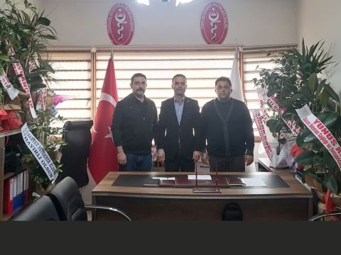 KEMAH İLÇE TARIM VE ORMAN MÜDÜRÜ SN. EMRE ÖZELGÜL VE SN. KÜRŞAT AYDINLIK'TAN HAYIRLI OLSUN ZİYARETİ