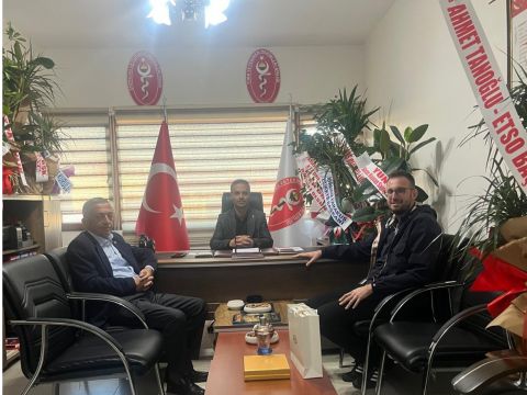 ERZİNCAN TİCARET VE SANAYİ ODASI BAŞKANI SAYIN AHMET TANOĞLU'NDAN HAYIRLI OLSUN ZİYARETİ