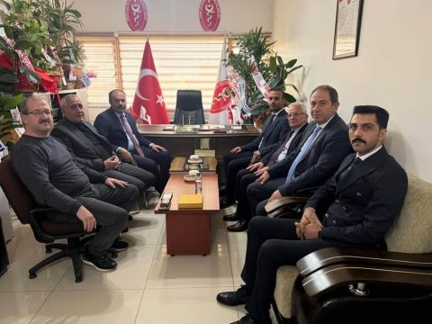MİLLİYETÇİ HAREKET PARTİSİ İL YÖNETİMİNDEN ODAMIZA HAYIRLI OLSUN ZİYARETİ